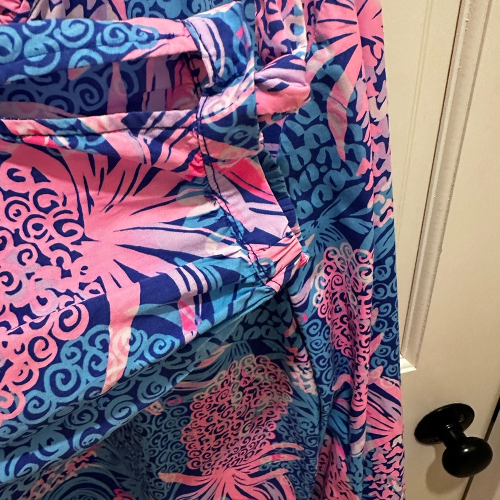 Lilly Pulitzer Blue & Pink Pineapple Print Tunic - Picture 3 of 3